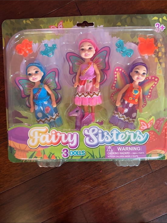 Other - New in Box Fairy Sisters 3-Pack Kids Fairy Dolls - Pink, Blue, Purple
